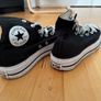 Black and white converse platformes Image 2