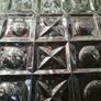 Art Deco Noughts & Crosses Glass Bowl Libochovice 1930s Image 10