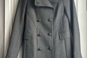 Grey French Connection military style coat
