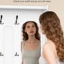 5-in-1 Coat Rack with Bench, Shoe Storage & Mirror  White Image 8