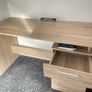 Office desk with Drawer and Cabinet Oak 100x40x73 cml Image 2