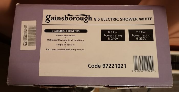 Gainsborough Electric Shower