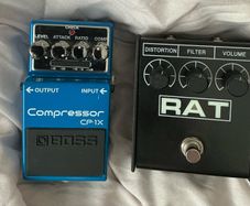 guitar pedals and tele scratchplates