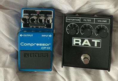 guitar pedals and tele scratchplates
