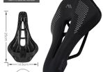 Bike Seat, Road Bike Saddles, Bicycle Saddle, WEST BIKING PU Leather Mountain Bike Saddle Bicycle Cycling Hollow Seat Cushion