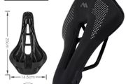 Bike Seat, Road Bike Saddles, Bicycle Saddle, WEST BIKING PU Leather Mountain Bike Saddle Bicycle Cycling Hollow Seat Cushion