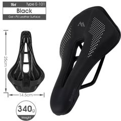 Bike Seat, Road Bike Saddles, Bicycle Saddle, WEST BIKING PU Leather Mountain Bike Saddle Bicycle Cycling Hollow Seat Cushion