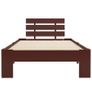 Bed Frame Dark Brown Solid Pine Wood 90x200 cm Image 4