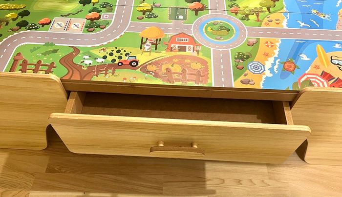 Squirrel Play Wooden Train Set Table