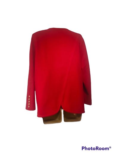 Vintage Klein petite Paris Red wool blazer size 36 Small Postage included