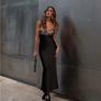 Zara black sequined V-neck dress, new Image 5