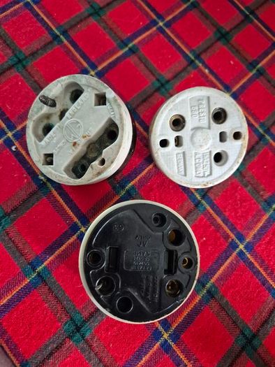 Vintage 3 bakelite original salvaged light switches