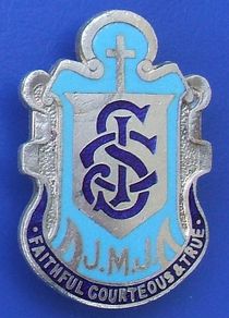 JCS JMJ unidentified large school badge (1950's or earlier)