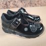 CLARKS Ella Rose toddler shoes black shiny Size 3 Image 2
