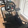 Racing Simulator Cockpit with Logitech G923 racing wheel and pedals Image 2