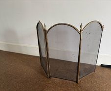 Vintage folding fire guard