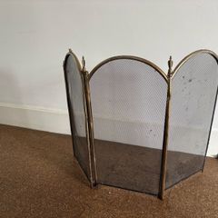 Vintage folding fire guard