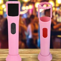 karaoke Silicone Case Anti-Rolling Protective Case Mic Sleeves Microphone Case for JBL PartyBox Wireless Microphone
