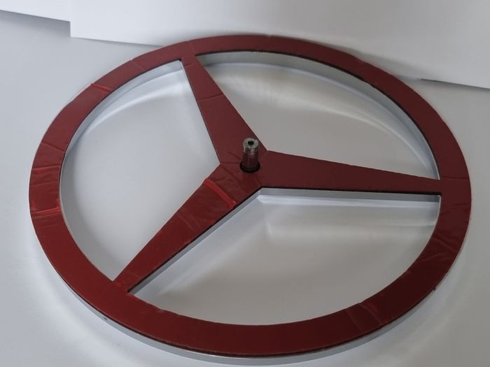 Mercedes-Benz grill front badge. Radiator EMBLEM logo chrome.