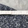 Curated Utility Stockholm Men's XL Navy Blue White Knitted Crew Neck Sweater Image 3