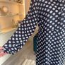 Ladies Black with Blue Polka Dot Long Dress from Primark. Size: Xs - UK 6-8 / EU 34-36 Image 7