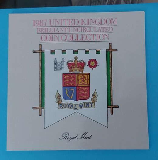ENGLAND Royal Mint Coin Set 1987 In Uncirculated Condition