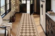 Runner Rugs for Hallway 80x300cm Non-Slip Kitchen Rug Washable Modern Carpet Runners for Hall Entryway Laundry Bedroom(Brown)