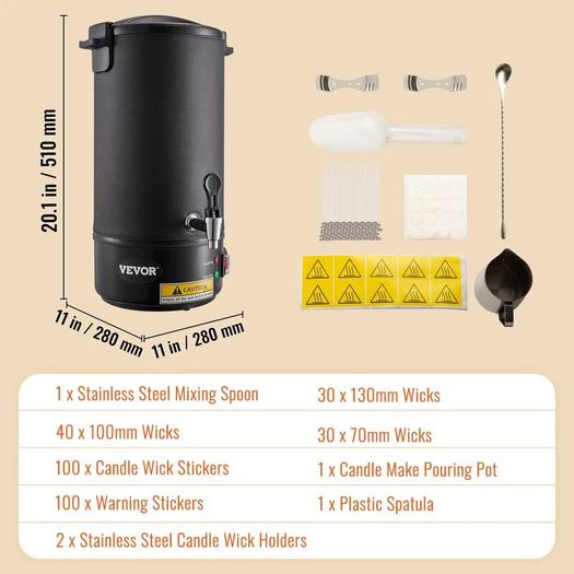 Wax Melter for Candle Making 10Liter Electric Pot