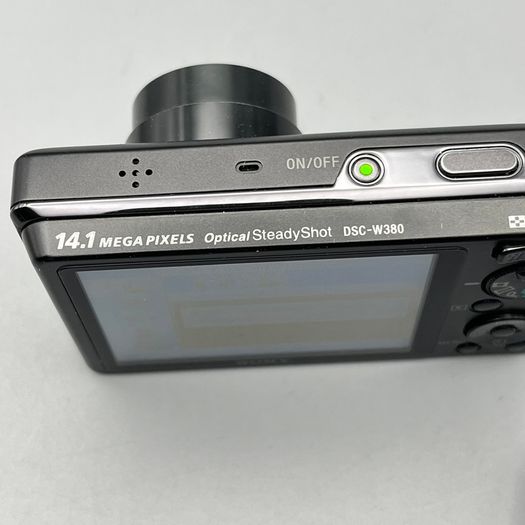 Sony DSC-W380 14.1MP Digital Camera Black Tested - Boxed - Full Kit