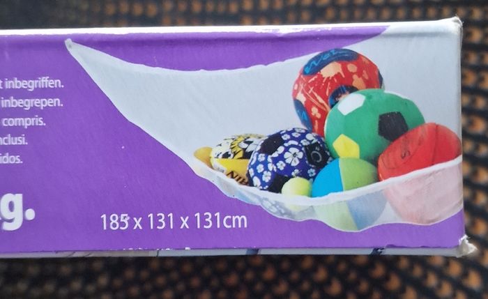 Toy storage corner hammock