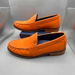 Cole Haan x NikeAir Monroe Orange Reflective Penny Loafers - UK 7.5 EU 41.5