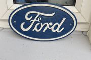 large  ford cast iron sign
