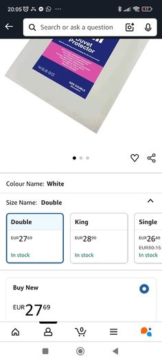 Double duvet protector waterproof - 2 available