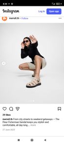New Merrell ladies leather fisherman style sandals size 7