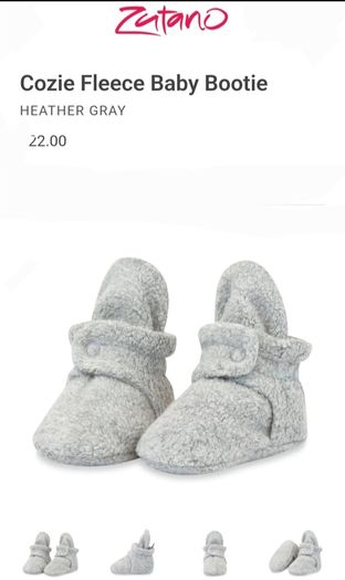 Zatano  fleece baby booties (796)