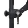 Cantilever Umbrella with LED lights and Steel Pole 250x250 cm Black Image 6