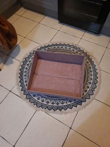 suede effect cat bed by anione