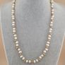 Classic Freshwater Pearl with Brass Beads Necklace Image 7