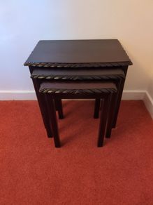 Higginbotham Solid Mahogany Nest Of Tables(3)
