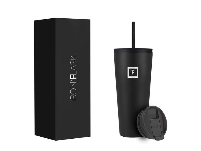 Brand New IRON FLASK Classic Tumbler 2.0 - 2 Lids Straw Flip,