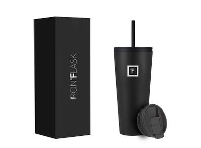 Brand New IRON FLASK Classic Tumbler 2.0 - 2 Lids Straw Flip,