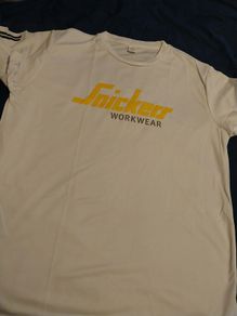Snickers White Workwear T Shirt look your best in work light and Breathable   Sizes M L XL