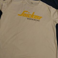 Snickers White Workwear T Shirt look your best in work light and Breathable   Sizes M L XL