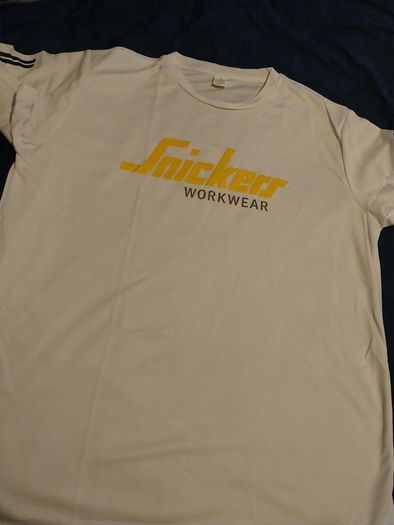 Snickers White Workwear T Shirt look your best in work light and Breathable   Sizes M L XL