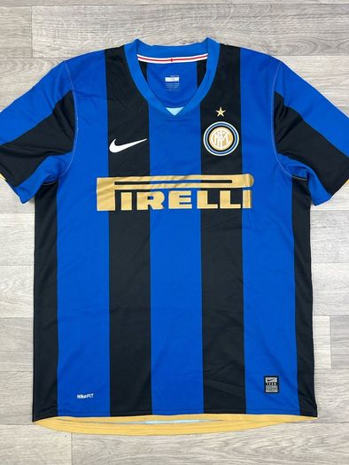 Vintage 2008/09 Nike Inter Milan Home Jersey Shirt Mens Medium