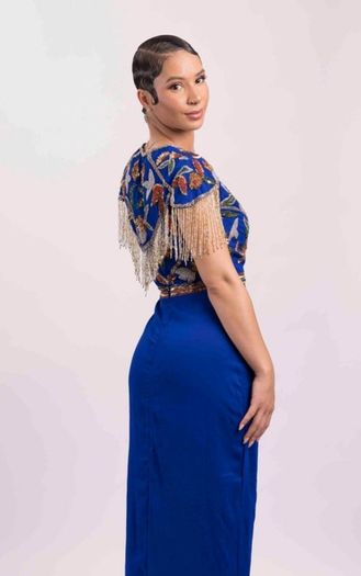 Lollies Embellished Midi Dress