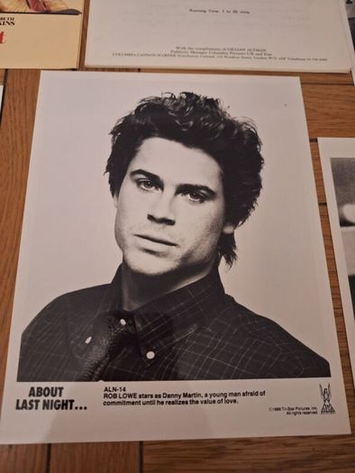 1986 About Last Night Press Kit