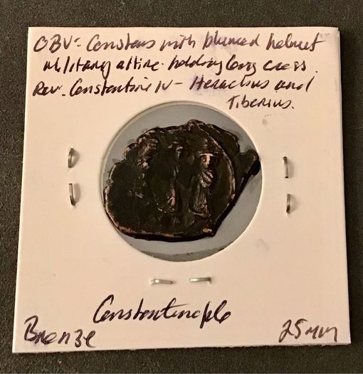 Byzantine Empire Emperor Constans II 641 AD Follis