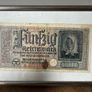 Set of 5 Vintage Banknotes in Frames  Historical Currency Display Image 7