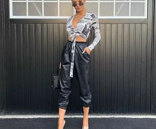 Long Sleeve Newspaper Pattern Top